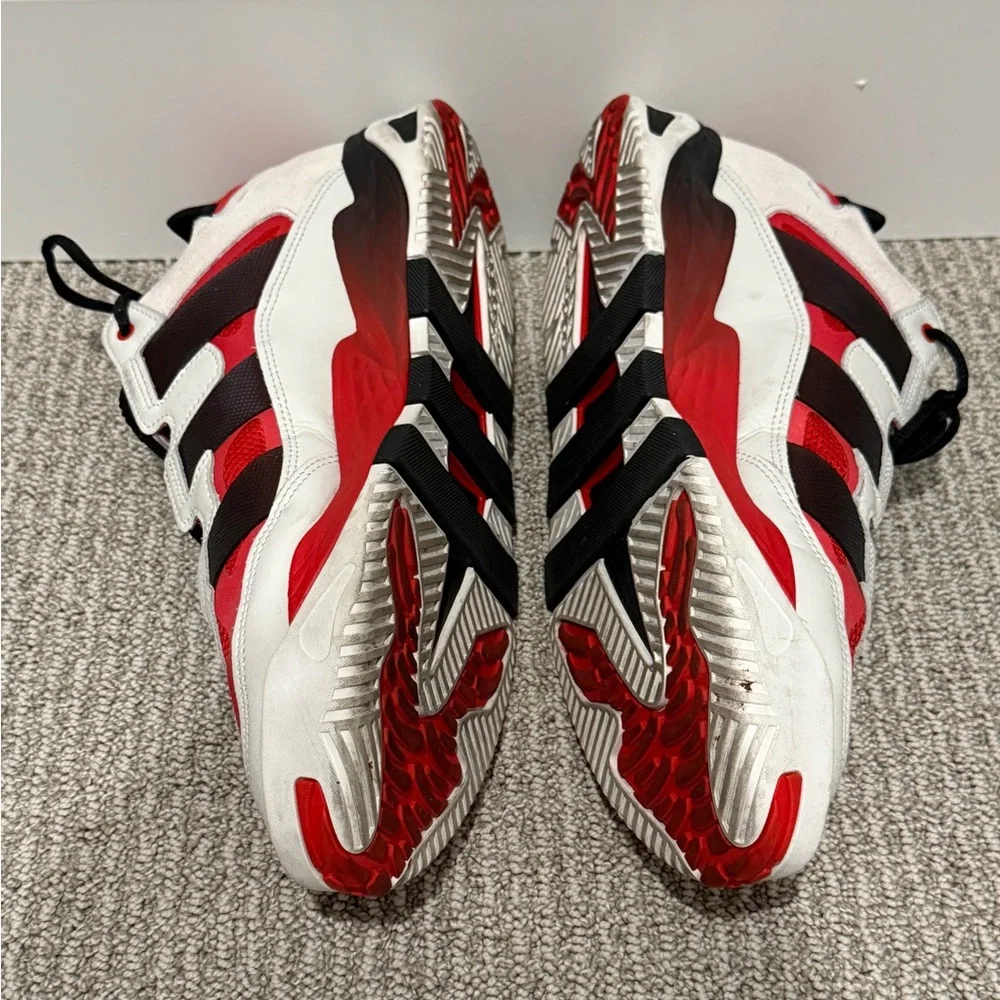 Size 11.5 - adidas Niteball Crystal White Scarlet - Picture 3 of 6